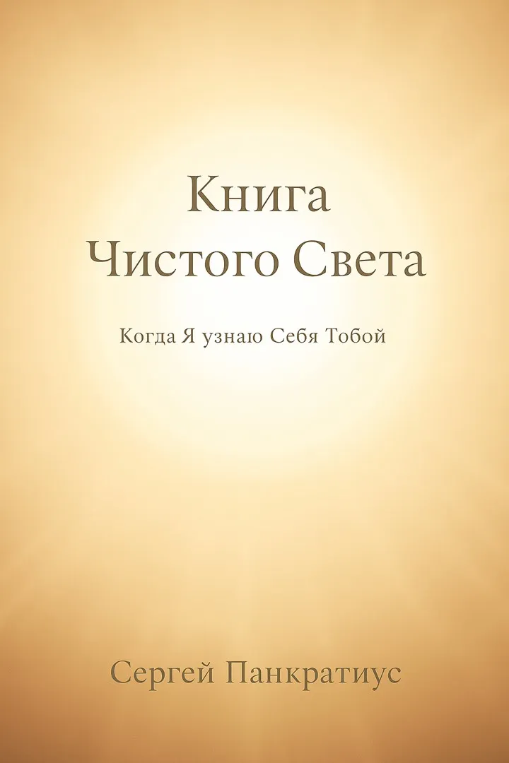 Обложка: Книга Чистого Света. Когда Я узнаю Себя Тобой.