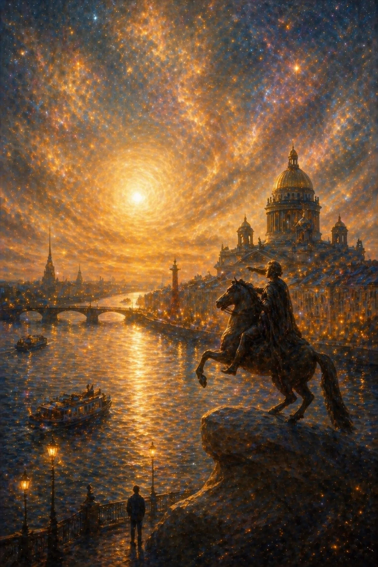 Иллюстрация к стихотворению «Люблю тебя, Петра творенье»