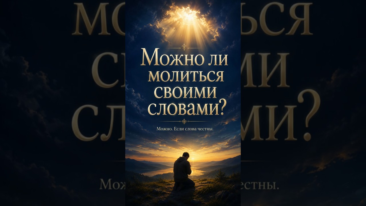 Превью: Бог говорит: можно ли молиться своими словами? Правда, о которой молчат